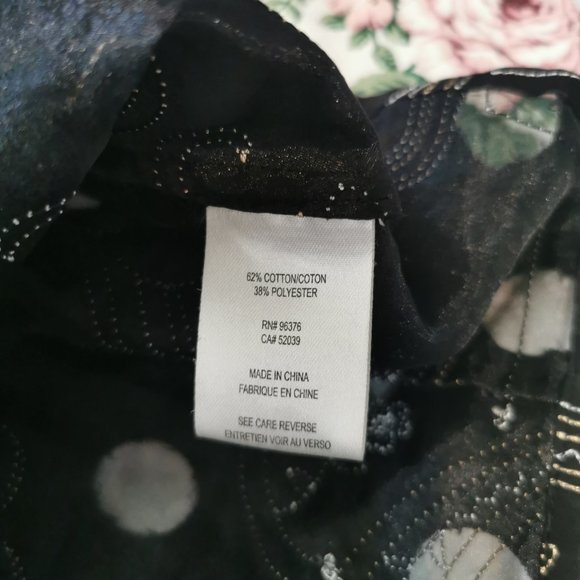 Samuel Dong Women's Ruffled Button Blouse Jacket Artsy Textured Fitted Size Smal - Picture 5 of 6